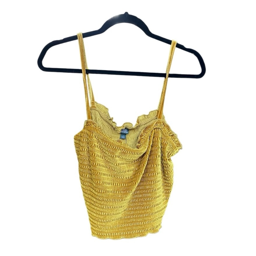 Wild Fable Y2K Textured Knit Gold Cami Size L Fairy Grunge Preppy
